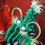 Tattoos - Acrylic Fire Dragon - 104718